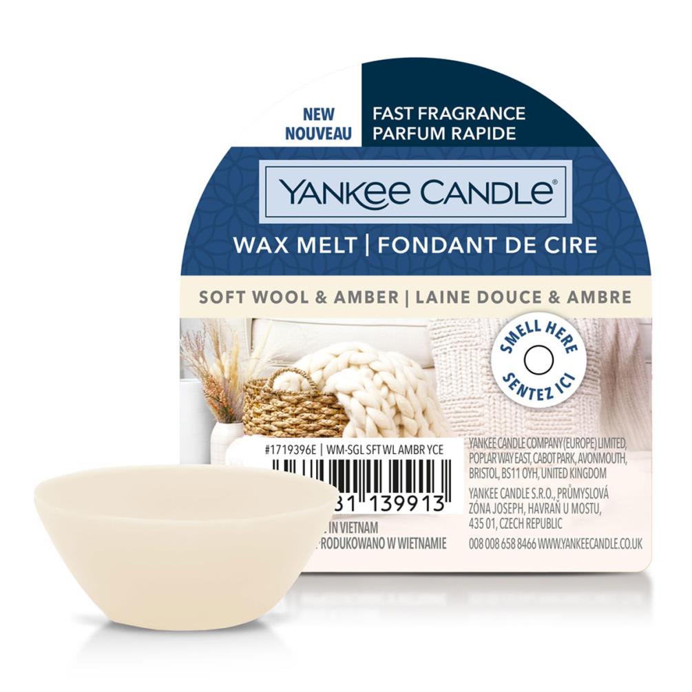 Yankee Candle Soft Wool & Amber Wax Melt £1.27